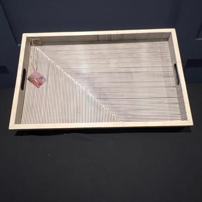 Decorative Hand CraftedÂ Serving Tray, Bone & Resin