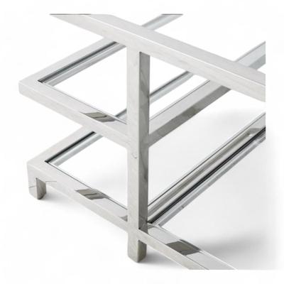 Williams Sonoma Tribeca Coffee Table Chrome And Glass