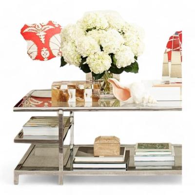 Williams Sonoma Tribeca Coffee Table Chrome And Glass