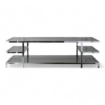 Williams Sonoma Tribeca Coffee Table Chrome And Glass