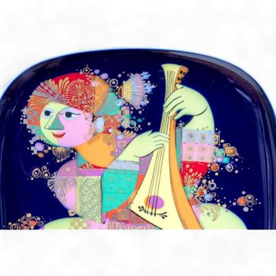 Rosenthal Germany Pair of Gorgeous Colorful Display Plates