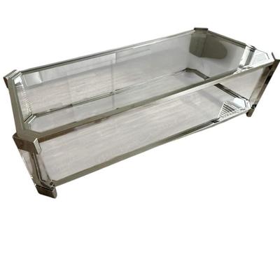 Mitchell Gold + Bob Williams Contemporary Polished Nickel and Acrylic Melrose Rectangle Coffee Table