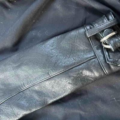 Designer Maje Leather Jacket, Biker Style 