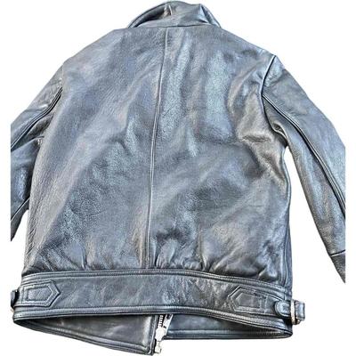 Designer Maje Leather Jacket, Biker Style 