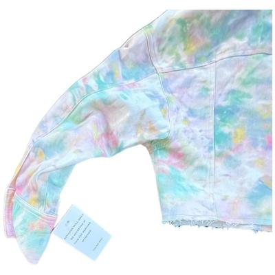 For Love and Lemons Tie Dye Denim Jacket, New with Tags, Size XS