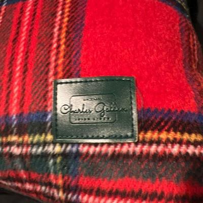 Charles Gellen Luxury Irish Wool Decorative Accent Pillow, Christmas Decorative Pillow