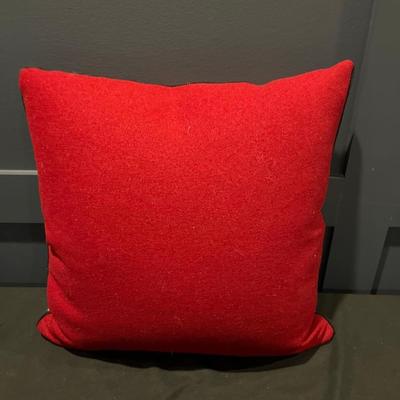 Charles Gellen Luxury Irish Wool Decorative Accent Pillow, Christmas Decorative Pillow