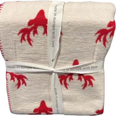Throw Blanket Reindeer design by PAD, Christmas Decorative Blanket