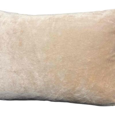 Luxury French Tapestry Lumbar Pillow by Rolande Du Dreuilh French Designer -  Nude Color Skiing Motif, Christmas Decor Pillow