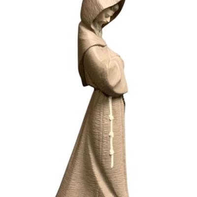 Rare Lladro Franciscan Monk Figure, Praying Monk