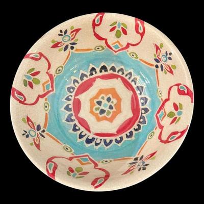 Iznik Williams Sonoma Melamine Large Dip Bowls Dinnerware, Set of 4, New