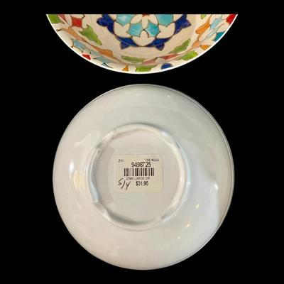 Iznik Williams Sonoma Melamine Large Dip Bowls Dinnerware, Set of 4, New