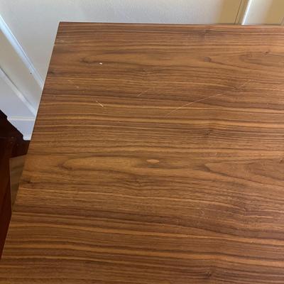 Two Wood & Metal Desks With Attached Filing Cabinets (UO-MG)
