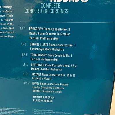Limited Edition Martha Agerich & Claudio Abbado Vinyl Collection Plus books about Music Genres (D-RG)