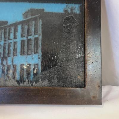 Glass Photo Collage Art in Iron Frame (DR-MG)