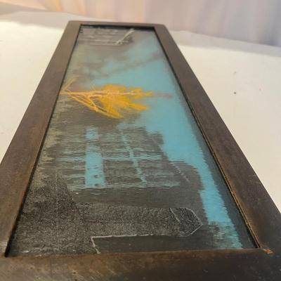Glass Photo Collage Art in Iron Frame (DR-MG)