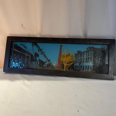 Glass Photo Collage Art in Iron Frame (DR-MG)