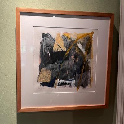 Framed Abstract Original Art (DR-MG)