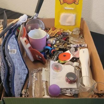 Two boxes of miscellaneous utensils