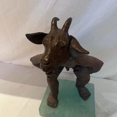 Páte De Verre Goat Symbolist Sculpture (DR-MG)