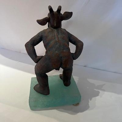 Páte De Verre Goat Symbolist Sculpture (DR-MG)