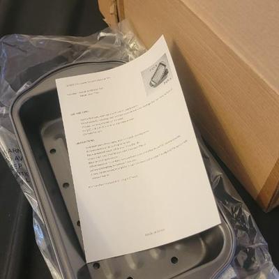 NIB glass plates, cookware, misc