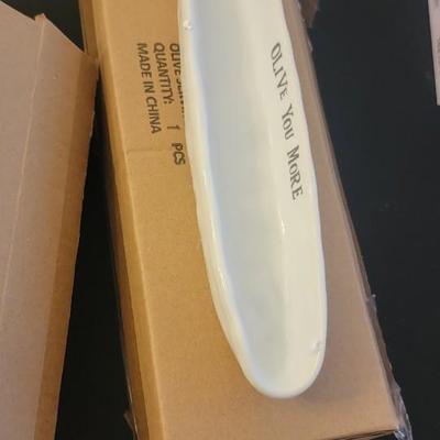 NIB glass plates, cookware, misc