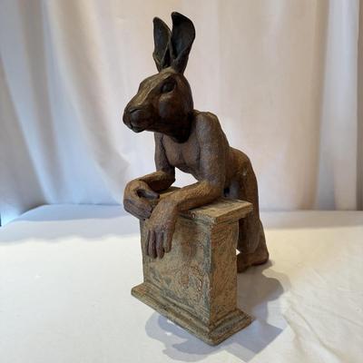 Two Piece Rabbit Sculpture (DR-MG)