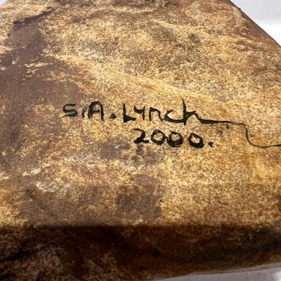 Pat Gaines & S.A Lynch Signed & Painted Stones (D-RG)