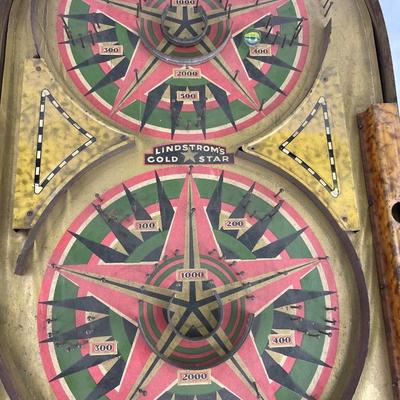 Vintage Lindstrom’s Gold Star Pinball Game