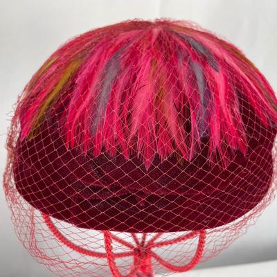 Vintage ladies hats and Chiffon scarf