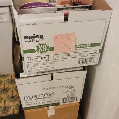 Four full boxes of cookbooks and receipes