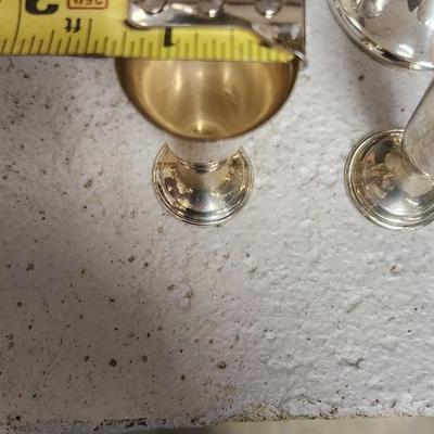 Sterling! 8 Gorham Goblets and 4 Watrous ports