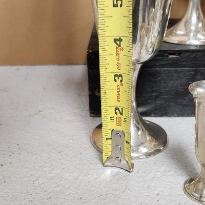 Sterling! 8 Gorham Goblets and 4 Watrous ports