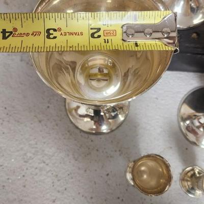 Sterling! 8 Gorham Goblets and 4 Watrous ports