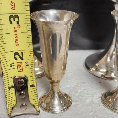 Sterling! 8 Gorham Goblets and 4 Watrous ports