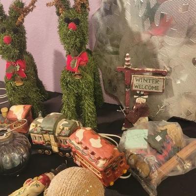 Ceramic carolers and other holiday