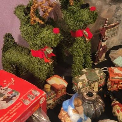 Ceramic carolers and other holiday
