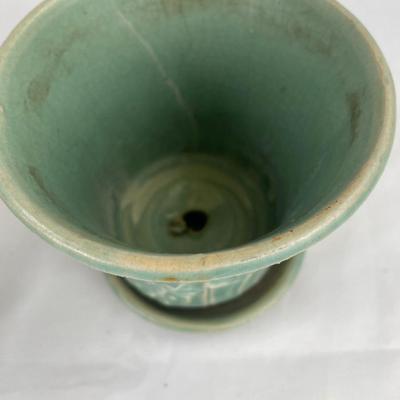 Roseville gardenia flower box with McCoy pot