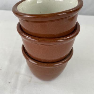 Weller pottery custard cups