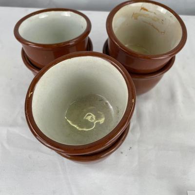 Weller pottery custard cups