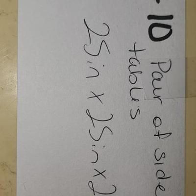 Pair of French Provincial style end tables