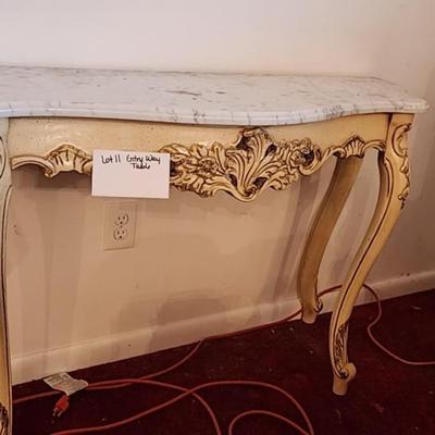 Entry way Marble top table