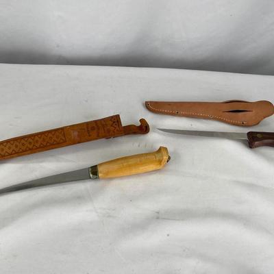 J. Martinini Finland knife and other fillet knife