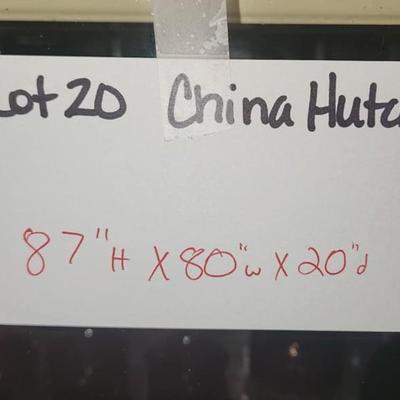 Large French Provincial China Hutch