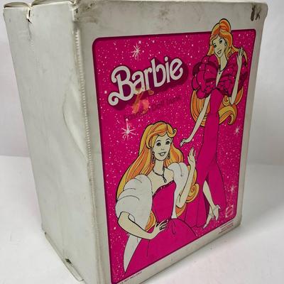 Vintage 1982 Barbie Fashion Doll Pink Trunk #1004 By Mattel