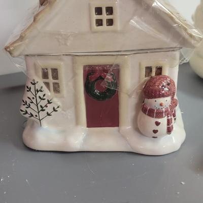 St Nicholas Sq cookie jar, felted dove, Sanra