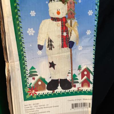 Advent calendar, lighted topiary, placemats, and table cloths