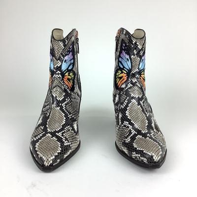 118 SOPHIA WEBSTER Sewn Butterfly/Leather Western Boots Size 41 1/2