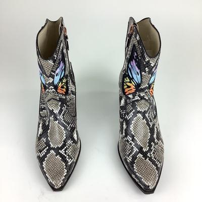 118 SOPHIA WEBSTER Sewn Butterfly/Leather Western Boots Size 41 1/2
